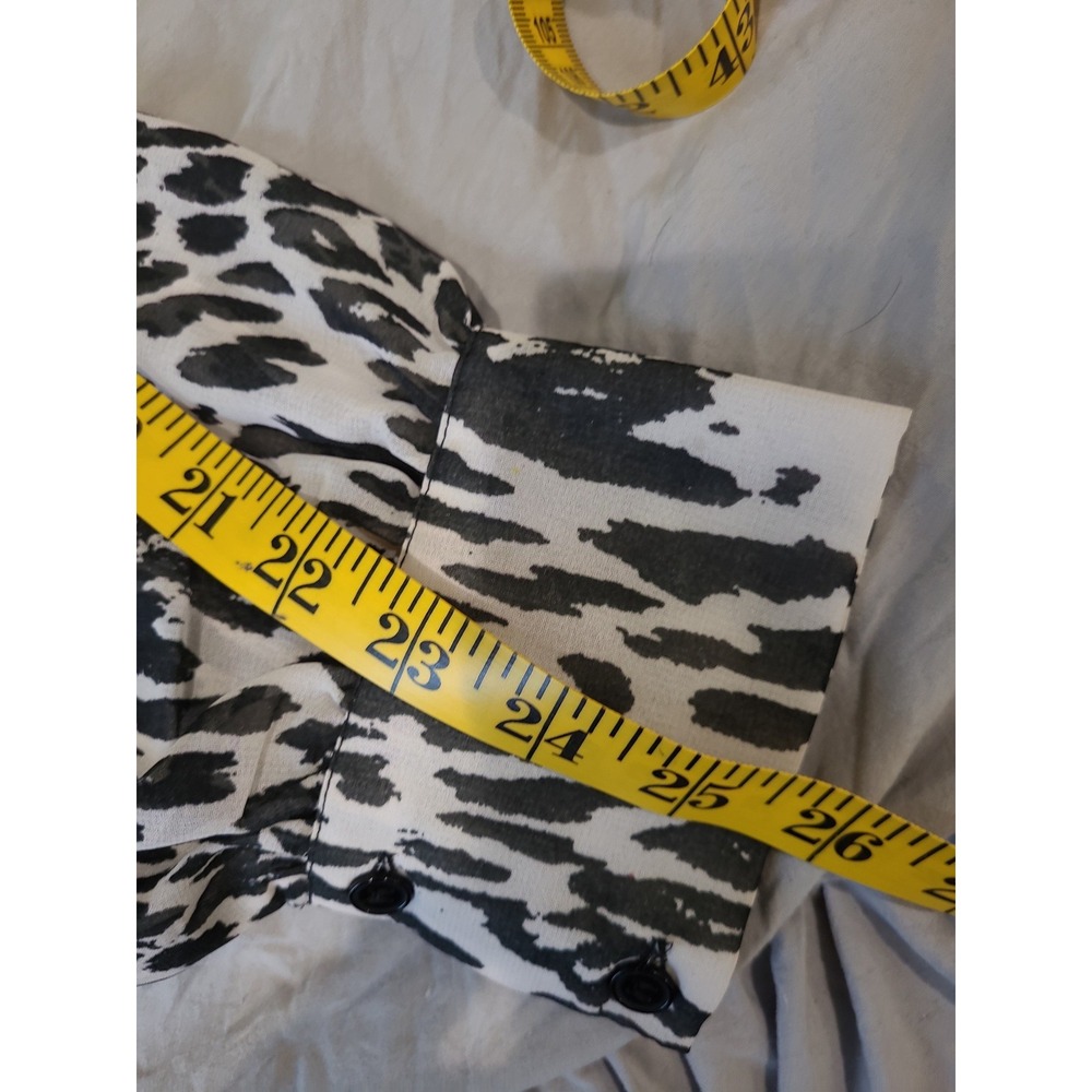 Spy Zone Exchange Women's SZ LG  Maxi Dress  flowy animal/ floral print tie belt - Picture 7 of 12